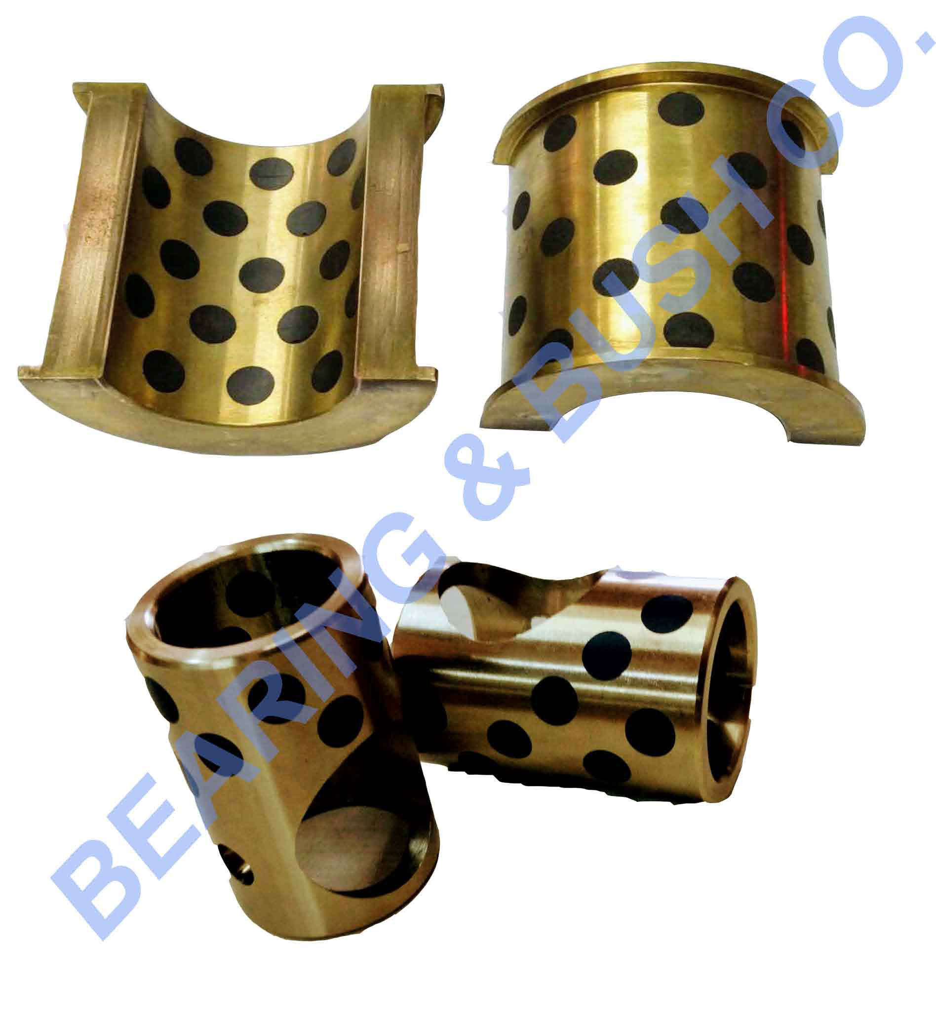 Graphite Filled Bronze Bushes - Continuous Cast Bronze, Cylindrical Shape | Self-lubricant, Maintenance Free, Excellent Wear Resistance, Corrosion Resistant