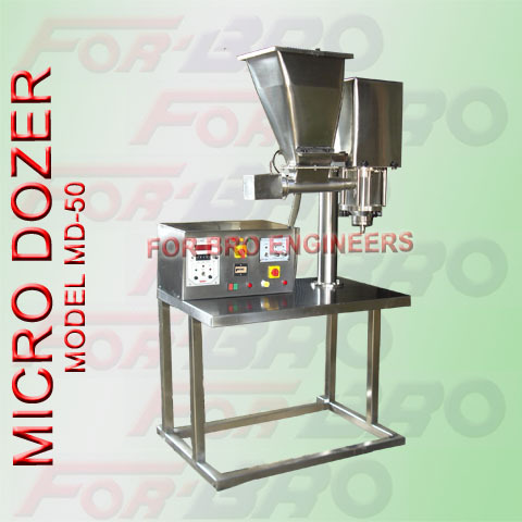 Microdozer Machine - Stainless Steel, 900mm x 675mm x 1800mm | Semi-Automatic Operation, Durable, Electric Drive, 1-Year Warranty, High Precision Filling
