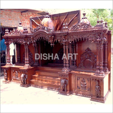 हाथी बीज लकड़ी का मंदिर