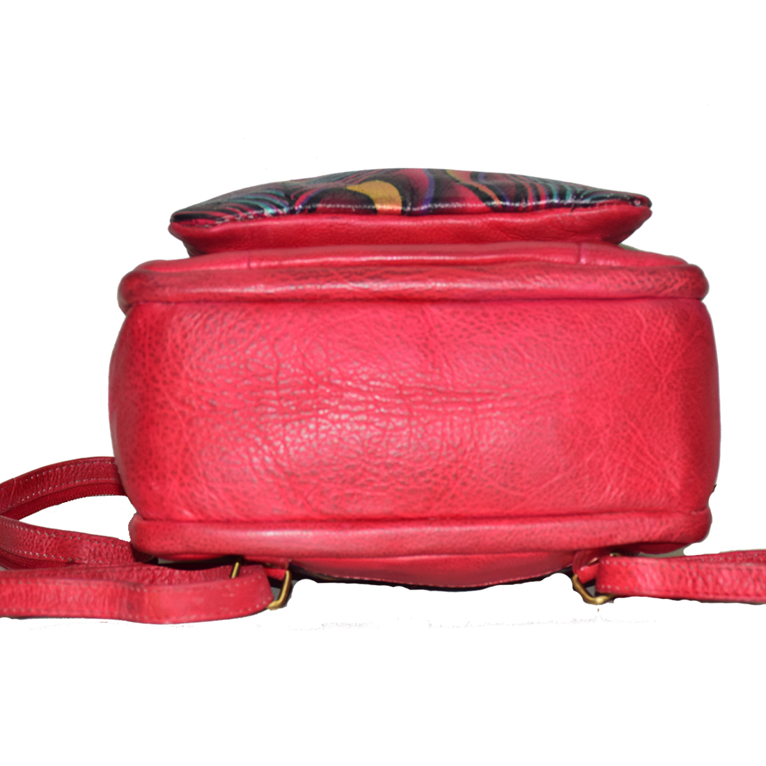 Bag Hand Painted Leather Backpack