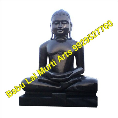 Marble Jain Statue - Durable and Washable Design | Water Resistant, Religious Indian Theme, Ideal for Hinduism Decoration