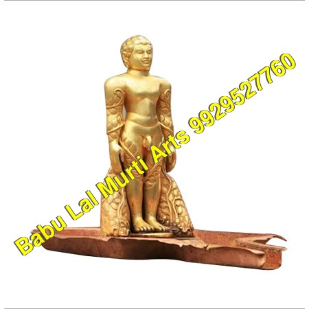 Gold Plated Digambar Jain Statue