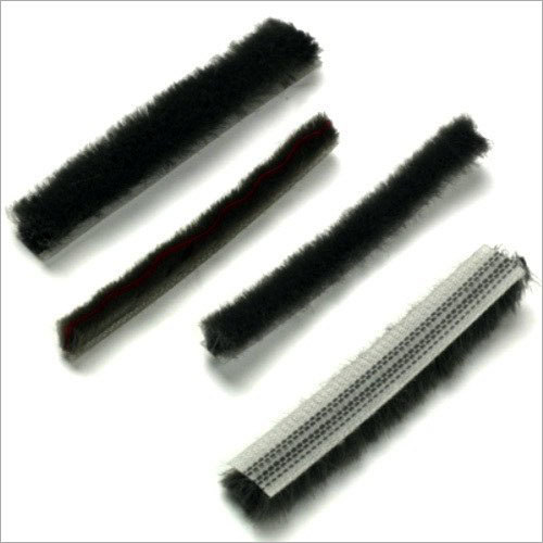 Cream And Black Door Frame Wool Pile