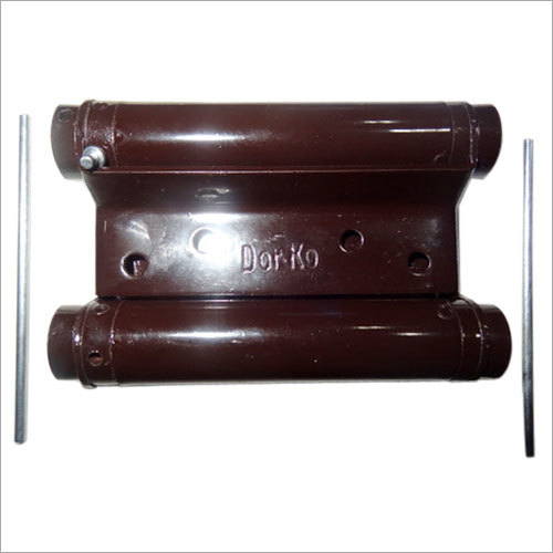 Double Action Door Closer - Aluminum, 8-10 cm | Adjustable Latching and Closing Speed, Floor Mounted, Coffee Color, Anti-Ligature Design