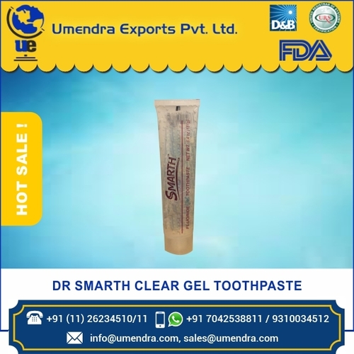 CLEAR TOOTHPASTE GEL - Herbal Extracts Infused Formula | Natural Whitening, Fresh Mint Flavor, Gently Cleanses Teeth