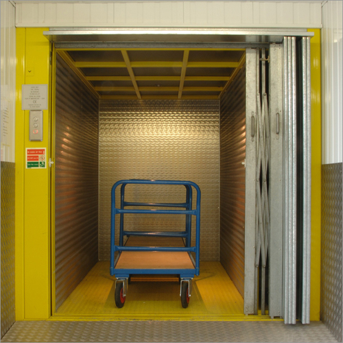 Industrial Goods Lift - Steel, Customizable Dimensions | 1000 Kg Load Capacity, Electric Power Source, Overload Protection, Plc Control System, 1-year Warranty