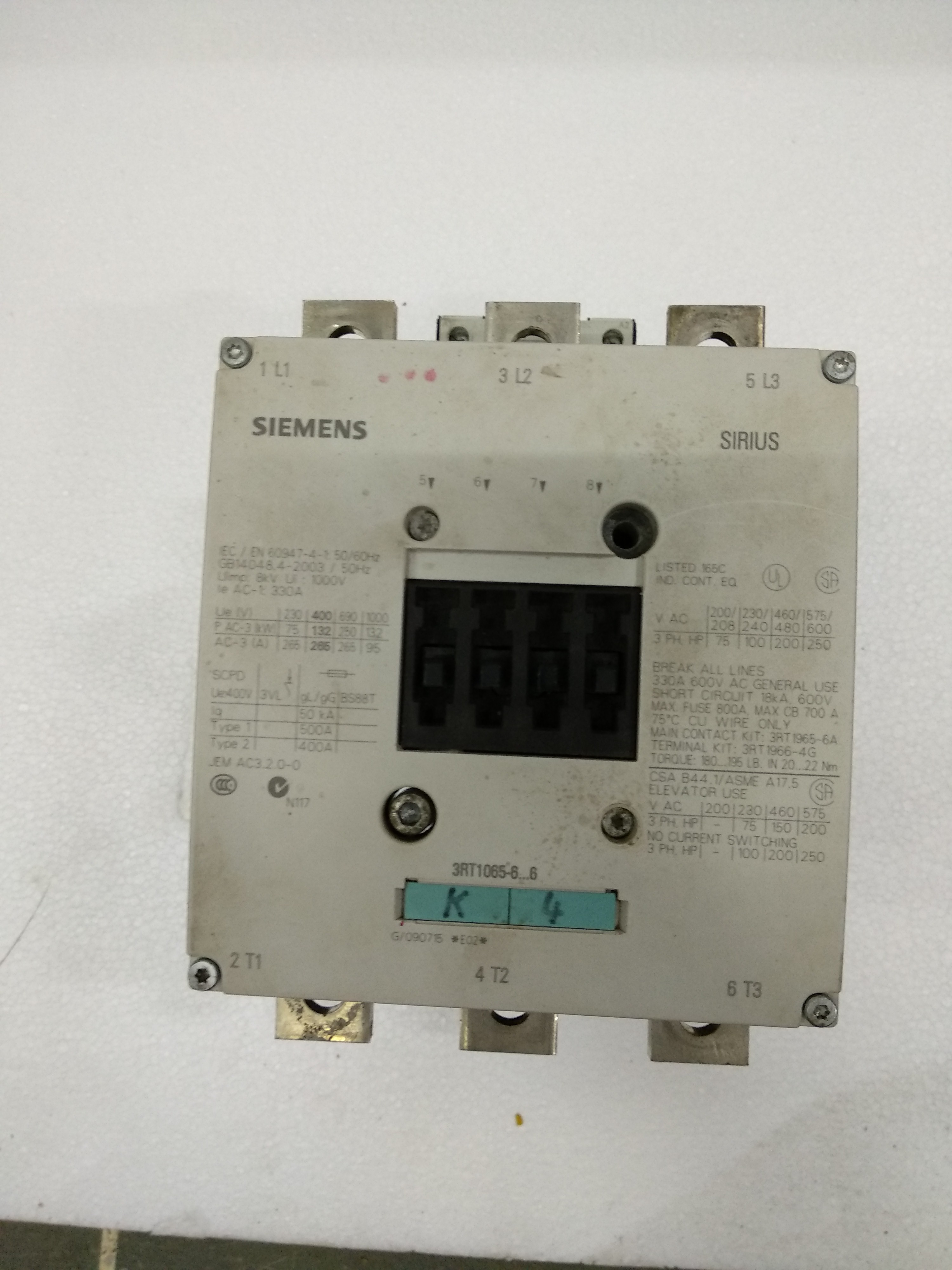 Siemens Contactor 3 Rt Series