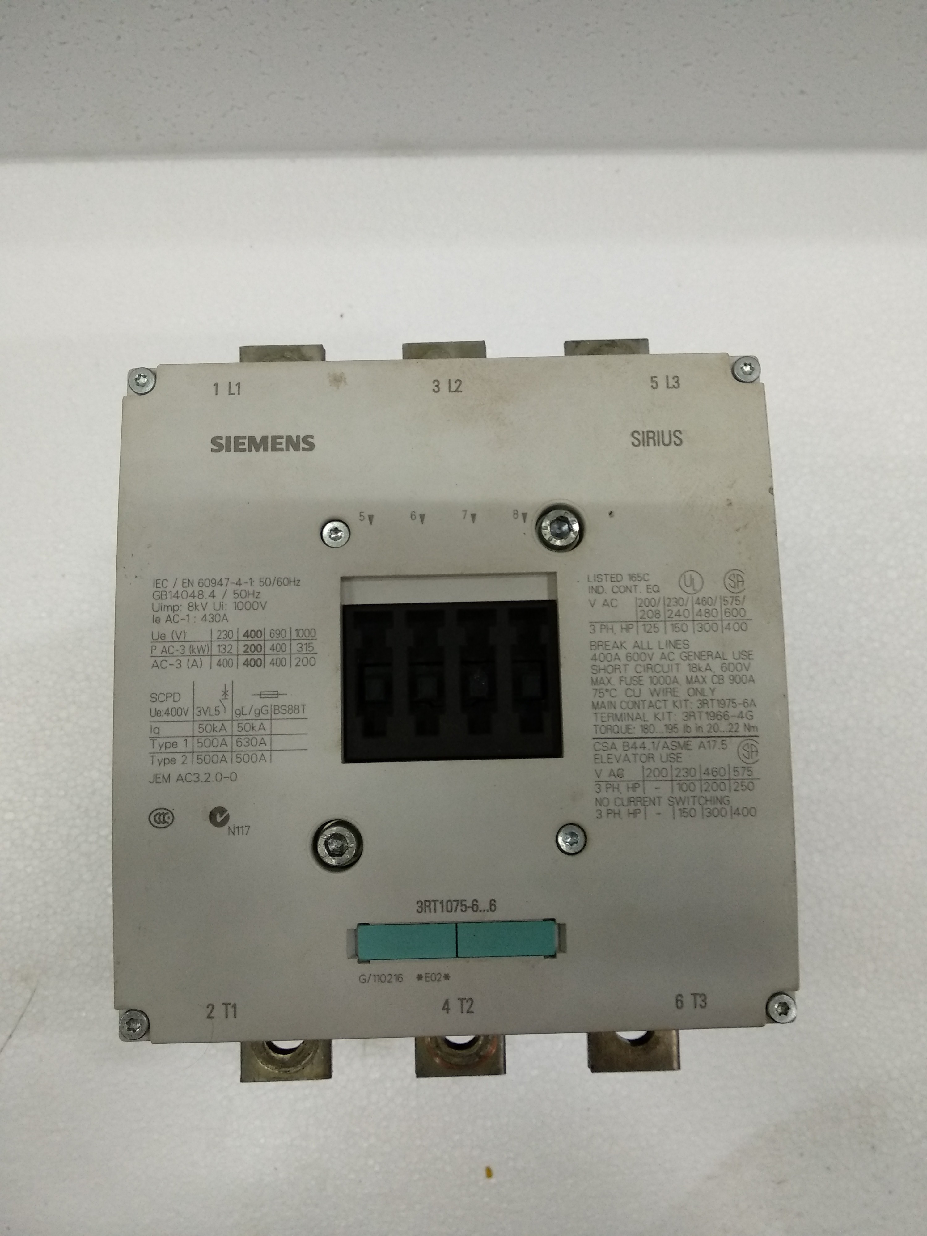 Siemens Contactor 3 Rt Series