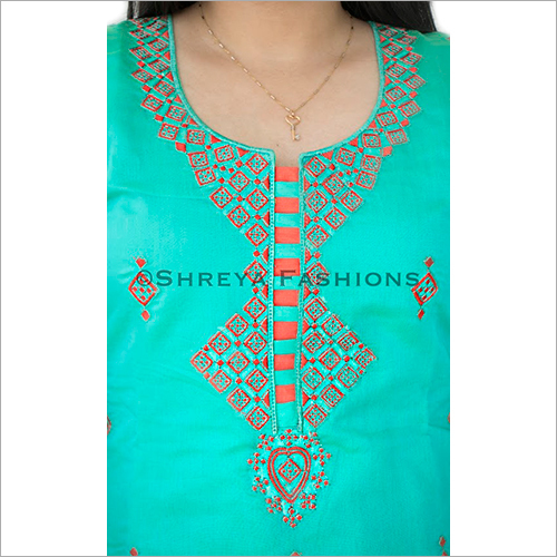 Chanderi Silk Ladies Churidar Suit