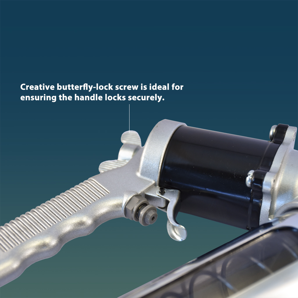360 Degrees Rotate Continuous Flow Air Grease Gun