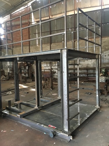Fabricated Machine Frame - Steel Material | Custom Dimensions as Per Drawing