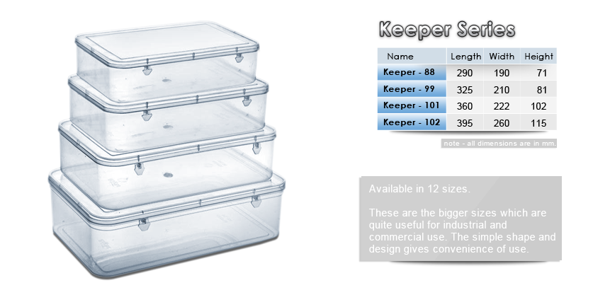 Rectangular Rectangle Transparent Plastic Box