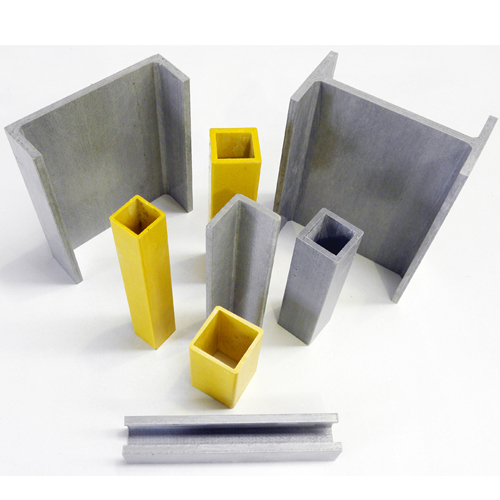 GRP Structural Profiles - GRP, Length Up to 6m, Coated Surface Treatment | Exceptional Corrosion Resistance, High Strength, Custom Shapes Available