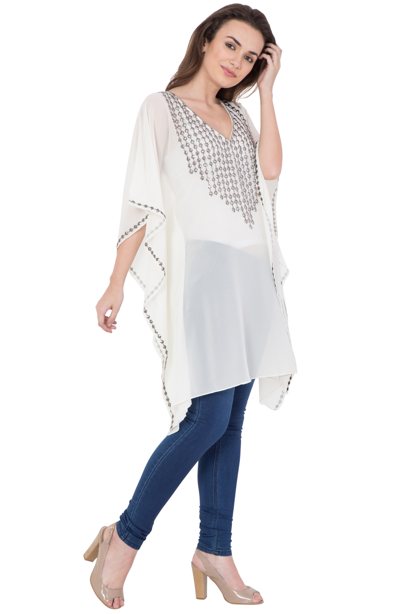 Kaftan Bust Size: 40 Inch (In)