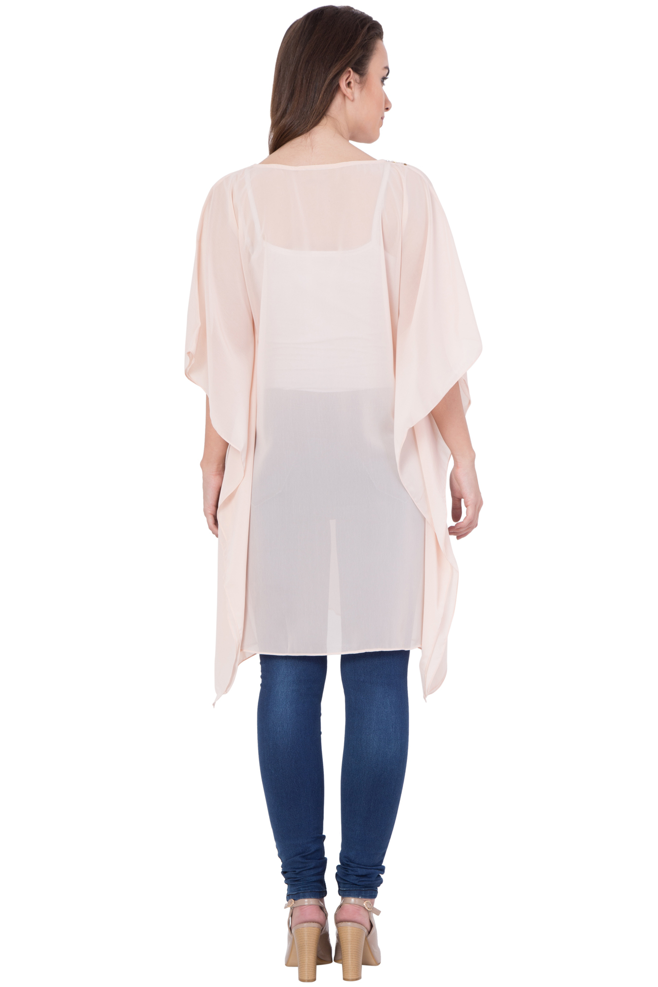 Kaftan - Polyester Beaded Design, Size S | All Season Wear, Dry Clean Feature, Our Logo