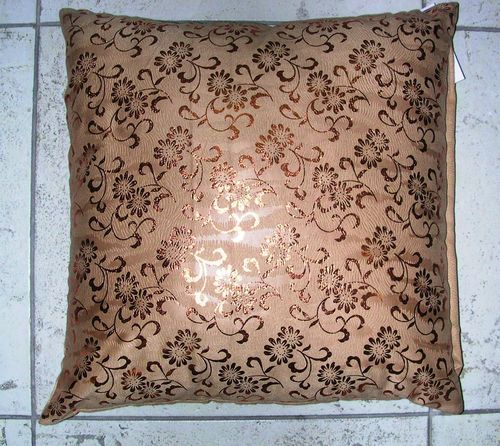 Golden And Black Woven Cushion Cover
