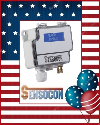 Sensocon USA डिफरेंशियल प्रेशर ट्रांसमीटर सीरीज़ DPT10-R8 - रेंज 0 - 125 Pa