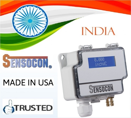 Sensocon USA डिफरेंशियल प्रेशर ट्रांसमीटर सीरीज़ DPT10-R8 - रेंज 0 - 1250 Pa