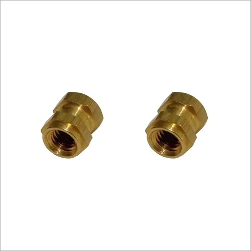 Brass Inserts - M1.5 to Custom Size, Golden Hexagon Shape for Industrial Knobs and Handles, Deep Groove for Maximum Pull Out Resistance