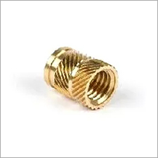 Brass Insert - M1.5 to M10 Size Range | Golden Finish, Round Shape, ISO Metric Threads, Custom Specifications