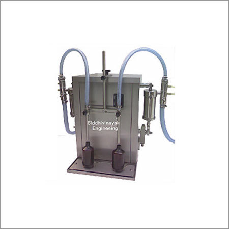 Semi Automatic Liquid Filling Machine - Stainless Steel, 5 ml to 1000 ml Fill Size | 0.5 HP Output, 2 Head Syringe, 415V Voltage
