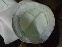 Filter Bags - Fiberglass Mesh Filter Bag 150 Dia X 3660mm Long, White Color, Snap Bend Style, Operating Temp 200-300a C, Weight 740gm/ma