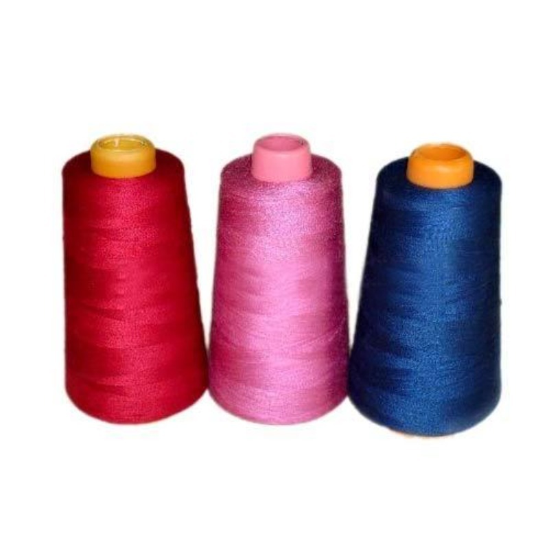 Colured Polyester Sewing Thread - Color: Pink