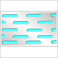 लंबे छिद्र वाली धातु की छिद्रित चादरें