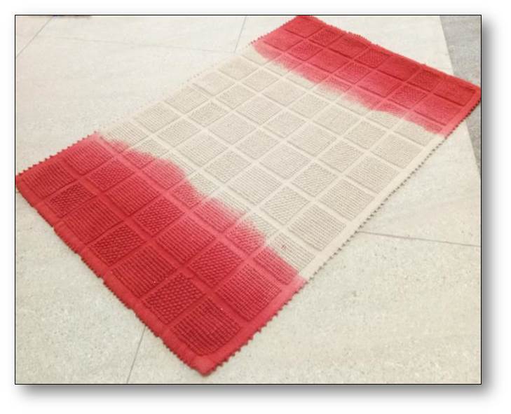 Printed Rugs - Cotton Square Shape | Modern Design, Printed Technique