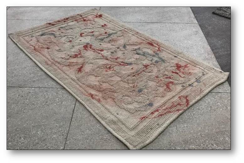 Printed Rugs - Cotton Square Shape | Modern Design, Printed Technique