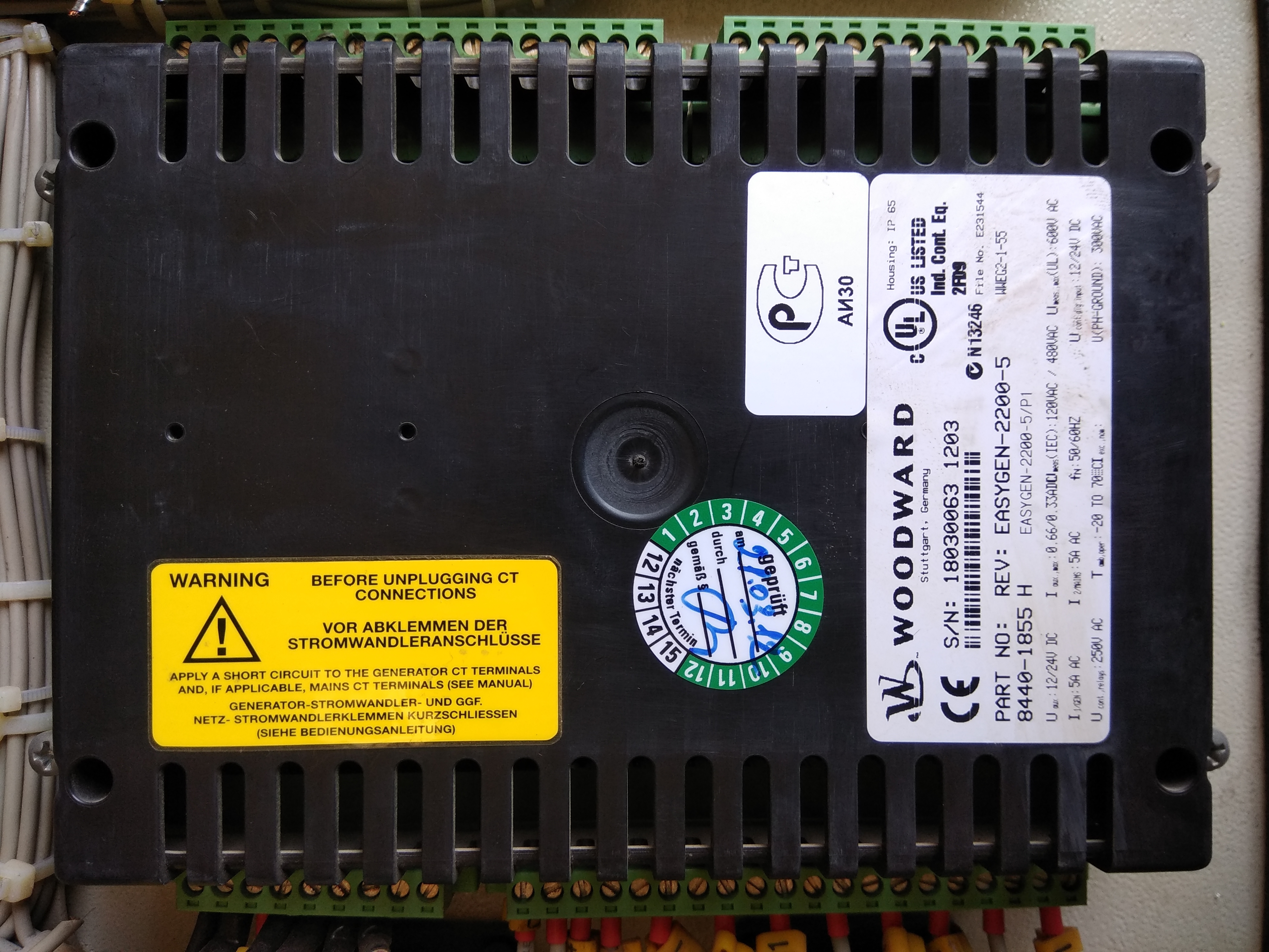 Rev Easygen 2200-5 - Used Model, Fiber Material | Woodward Spare Parts Included