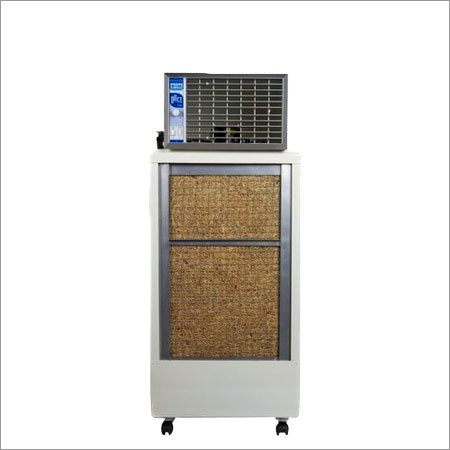 Commercial Air Cooler - Metal & Wood, Height: 120cm, 1500W, Voltage: 220V, Water Tank: 50L, 6000CMH | Adjustable Humidification, Carbon Filter, Easy Mobility, Compact Design, Rugged for Industrial Use
