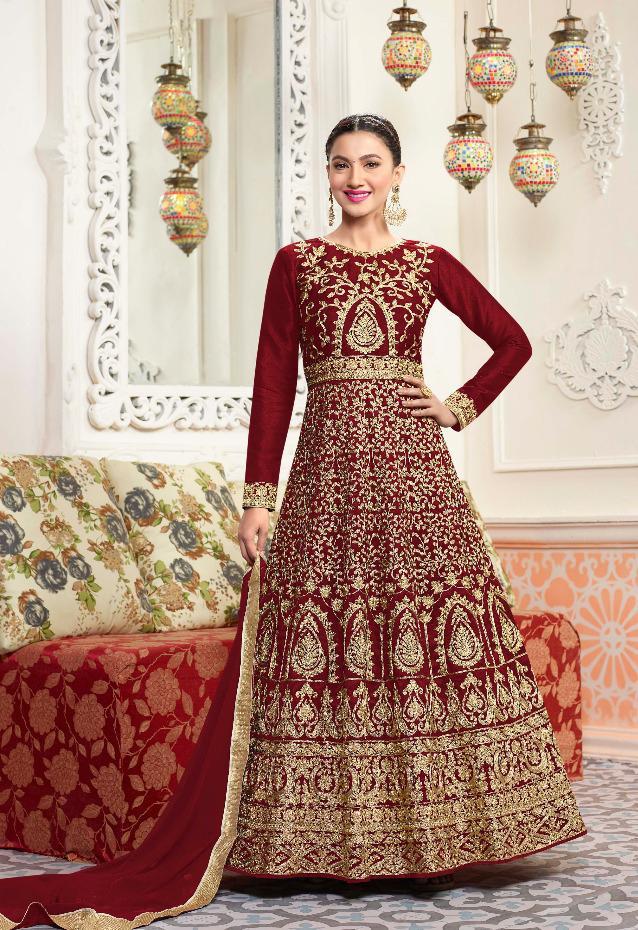 Pink Arihant Sashi Vol 15 Salwar Kameez Raw Silk Heavy