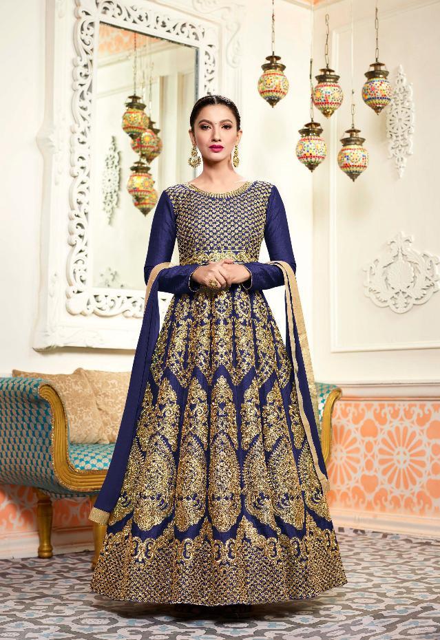 Pink Arihant Sashi Vol 15 Salwar Kameez Raw Silk Heavy