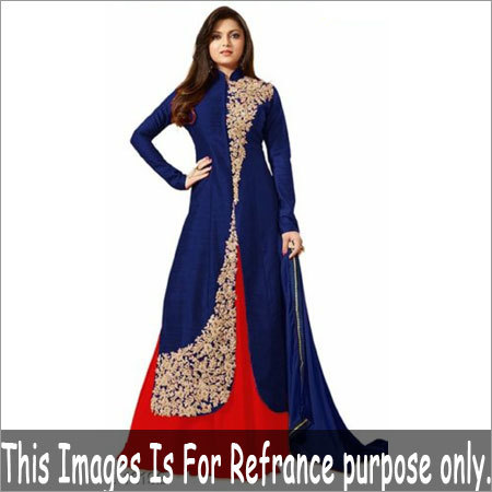 Ladies Designer Silk Anarkali Gowns