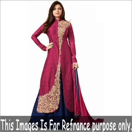 Ladies Fancy Silk Anarkali Gowns