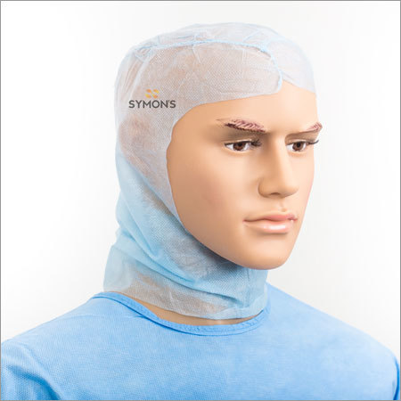 Surgeon Cap Hood Kit And Mask - Non-woven Fabric Disposable Type Skin Friendly | Eco-friendly Tear Resistant Bacteria Filtration Efficiency