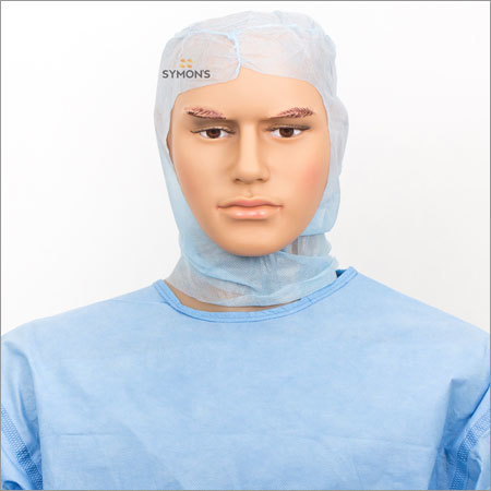 Surgeon Cap Hood Kit And Mask - Non-woven Fabric Disposable Type Skin Friendly | Eco-friendly Tear Resistant Bacteria Filtration Efficiency