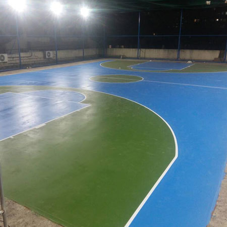 पॉलीयुरेथेन कोटेड स्पोर्ट्स फ़्लोरिंग