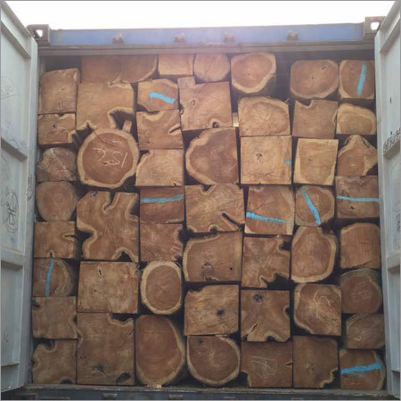 Sudan Rough Squares - 6-10 Feet, 3-5 Inch Thickness | Long Lasting Tropical Hardwood with Easy Annual Maintenance