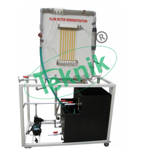 Flow Meter Demonstration Unit - 40 Liters Volumetric Tank, 0.55kW Self-Priming Pump, 38mm Pipe Bore | Multiple Flow Meter Types, Pressure Drop Measurement Capabilities, Air Effect Demonstration