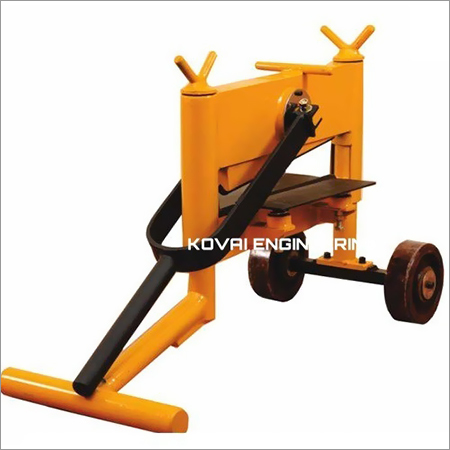Paver Block Cutting Machine - Steel, 120 Kg/hr Capacity, Yellow | Automatic Cutting, Durable Design, User-Friendly Operation