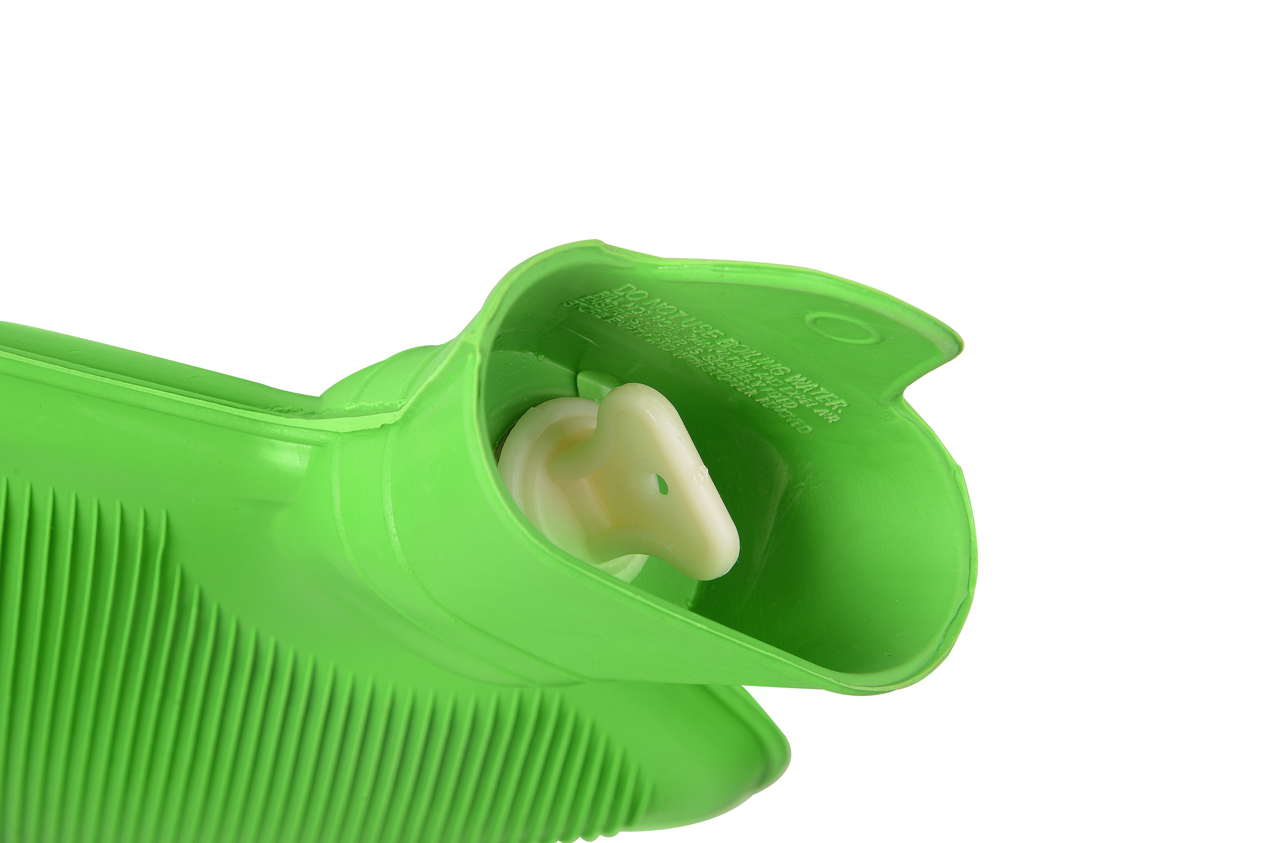 Rubber Hot Water Bag - Virgin Rubber, Ribbed Both Sides, Green | Leak Proof, Portable Heat Therapy For Joint Pain, Muscle Cramps & Stomach Aches
