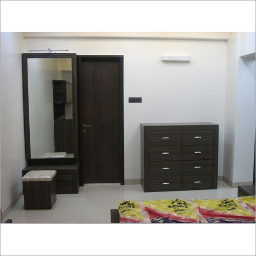 Wooden Shelves And Cupboard