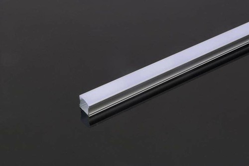 Surface Deep LED Profile Housing - Aluminum Milky Acrylic 17x17mm, White Color, 220 Volt Input