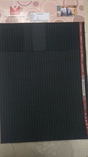 Poly Vis Black Jacket And Suiting Fabric