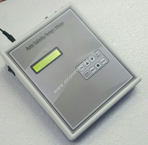 Auto Salinity Temp Meter - 450 Grams Weight, Temperature Range 5 to 50°C | Industrial Application, White Color