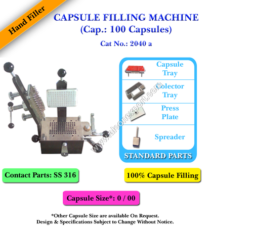 Silver Capsule Filling Machine