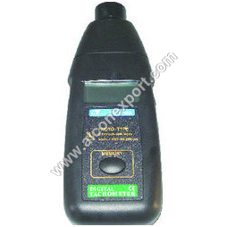 Digital Tachometer - Plastic Material, 5-24 Volt Range | Sleek Black Design, Precision Measurement Tool