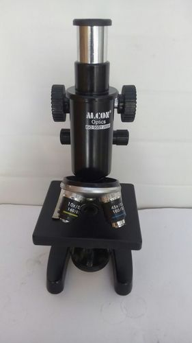 Student Microscope - Metal and Plastic, 2500 Grams | Black Finish for Laboratory Use